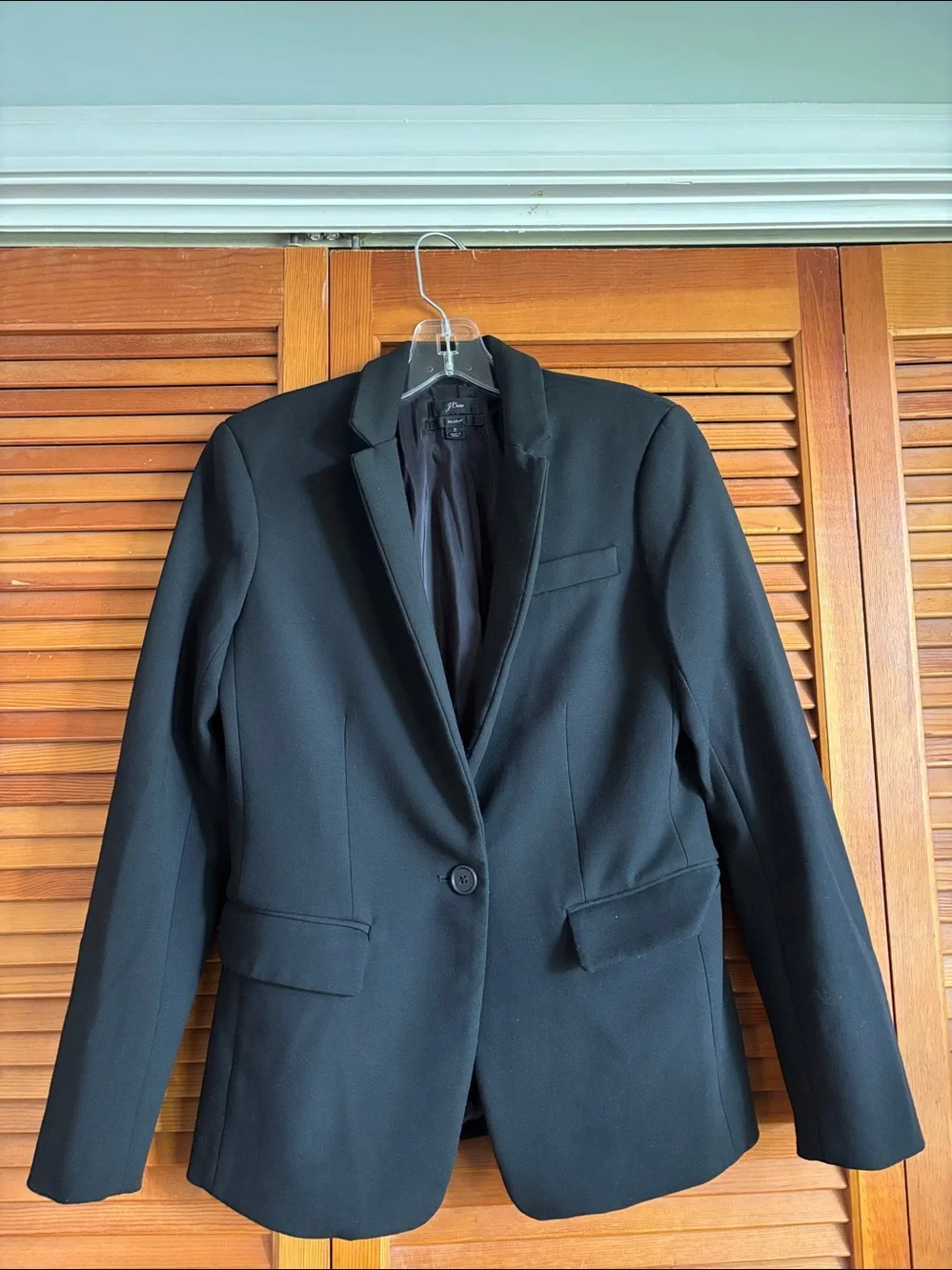 J. Crew Regent Black Single-Button Classic Career Wear Women’s Blazer  Size 2